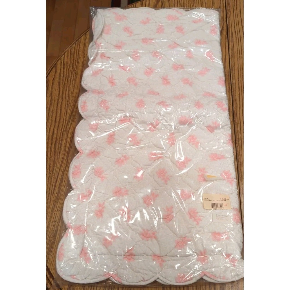 New Vintage Yves Delorme Euro Sham Cover Pillow 25 x 25 Quilt Cotton Eglantine